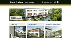 Desktop Screenshot of doma-je-doma.cz