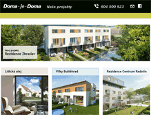 Tablet Screenshot of doma-je-doma.cz